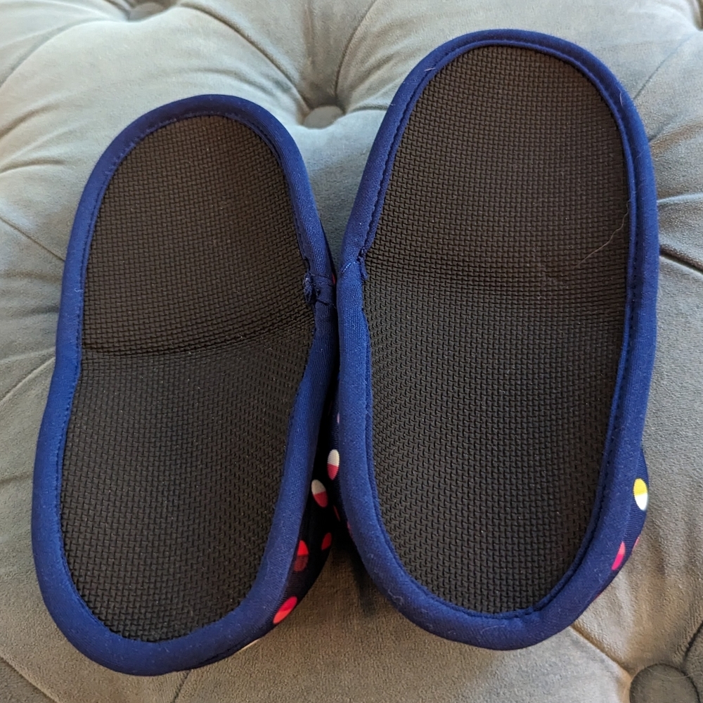 BUILT NY fold & go travel slippers S 6 7 - Picture 3 of 5